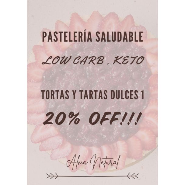 Ebook Tortas y Tartas Dulces Low Carb Keto 1 - COMPLETO